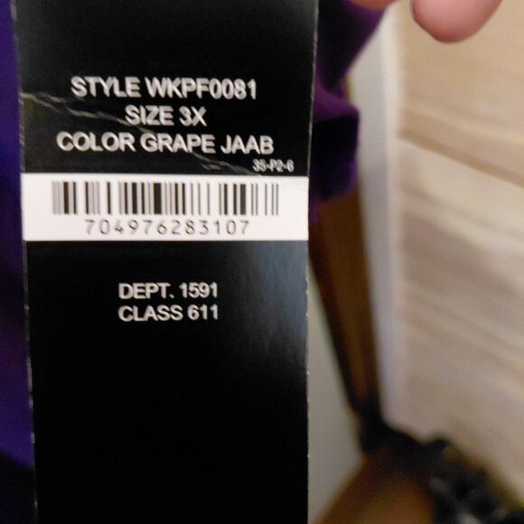 Womens Size 3X blouse with scarf - Picture 5 of 9